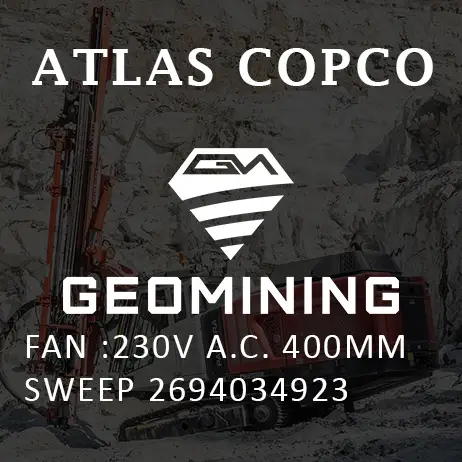 2694034923 ВЕНТИЛЯТОР: 230 В ПЕРЕМЕННОГО ТОКА  400 ММ  РАЗМАХ Atlas Copco / Epiroc