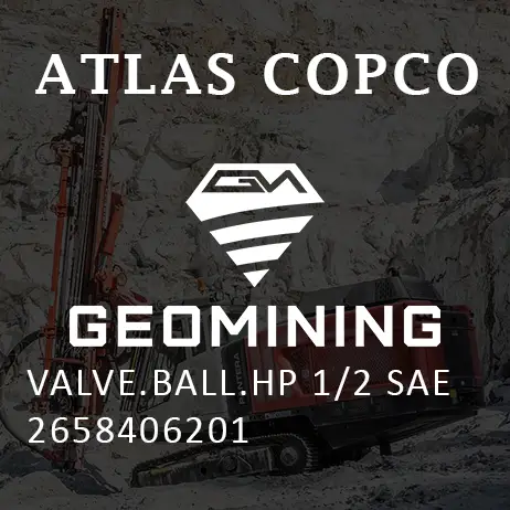 2658406201 КЛАПАН ШАРОВОЙ  HP 1/2 SAE Atlas Copco / Epiroc