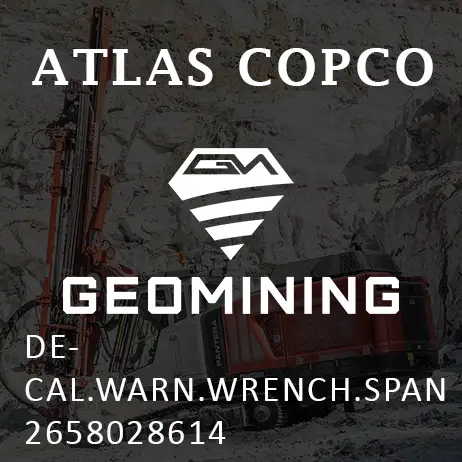 2658028614 НАКЛЕЙКА ПРЕДУПРЕЖДЕНИЕ КЛЮЧ РАЗМЕР Atlas Copco / Epiroc