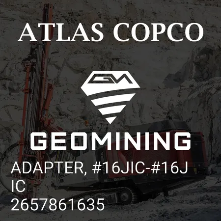 2657861635 ПЕРЕХОДНИК, #16JIC-#16JIC Atlas Copco / Epiroc