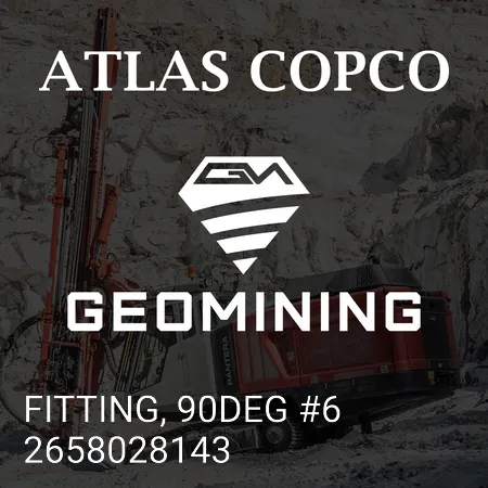 2658028143 ФИТИНГ, 90 ГРАДУСОВ #6 Atlas Copco / Epiroc