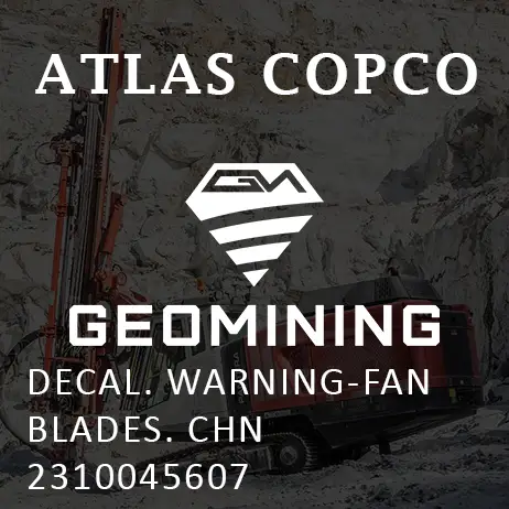 2310045607 НАКЛЕЙКА  ПРЕДУПРЕЖДЕНИЕ-ЛОПАСТИ ВЕНТИЛЯТОРА  CHN Atlas Copco / Epiroc