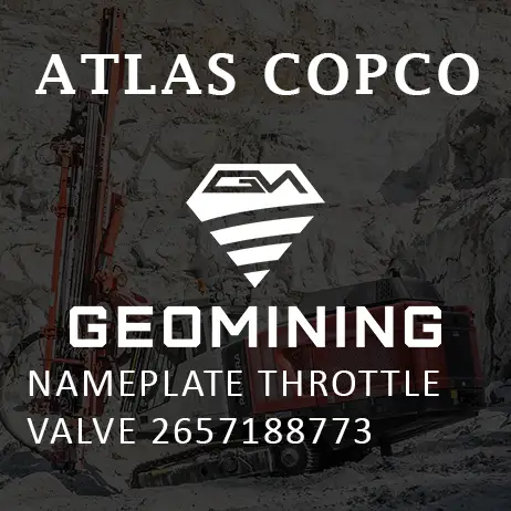 2657188773 ПАСПОРТНАЯ ТАБЛИЧКА ДРОССЕЛЬНОГО КЛАПАНА Atlas Copco / Epiroc