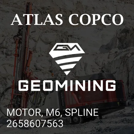 2658607563 МОТОР, M6, ШЛИЦЕВЫЙ Atlas Copco / Epiroc