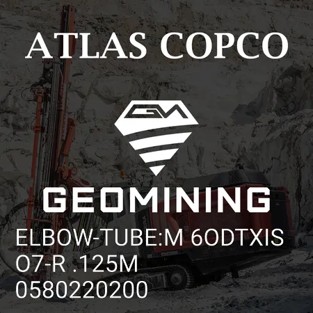 0580220200 КОЛЕНО-ТРУБКА:M 6ODTXISO7-R .125M Atlas Copco / Epiroc